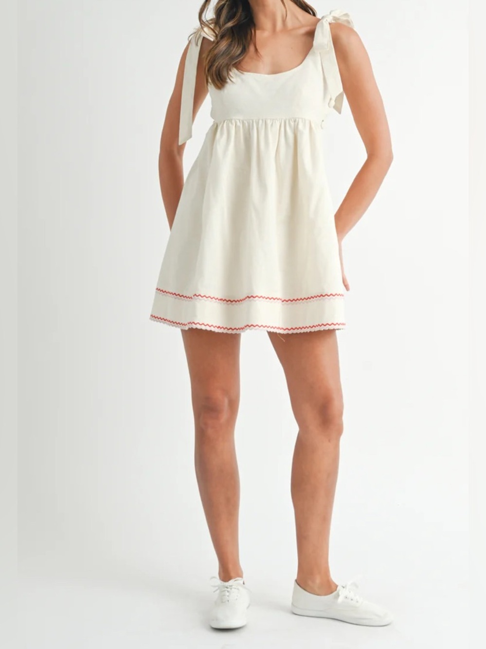 NWT Tie Shoulder Dress - Picture 2 of 7
